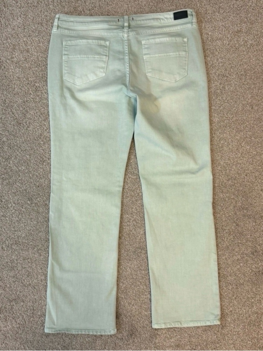 Dear John Womens Mint Green Playback Cuffed Cropped Straight Leg Jeans Size 31 - Picture 3 of 11